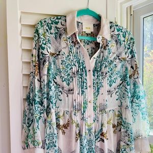 Anthropologie Maeve size 4 knee length button up dress